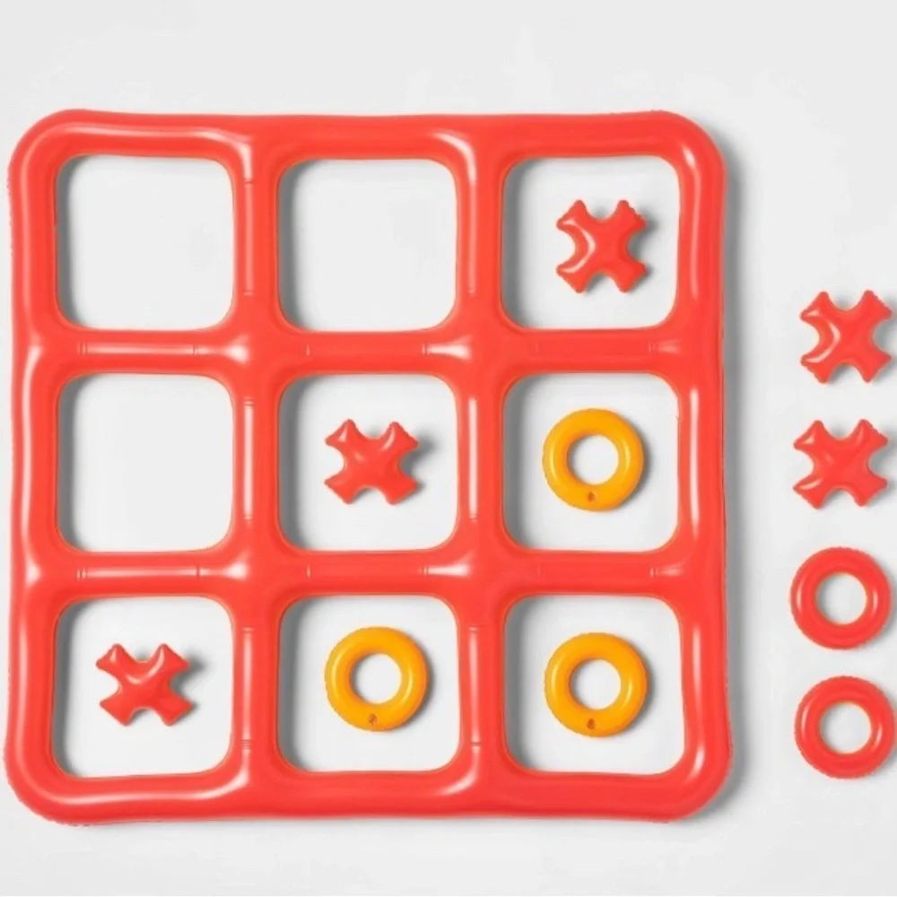 NWT tic tac toe pool game sun squad summer 11 pieces fun games ages 3+